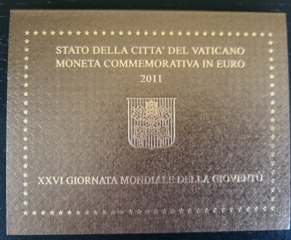 BU 2 euro herdenkingsmunt Vaticaan 2011'Wereldjongerendag', Postzegels en Munten, Munten | Europa | Euromunten, Ophalen of Verzenden