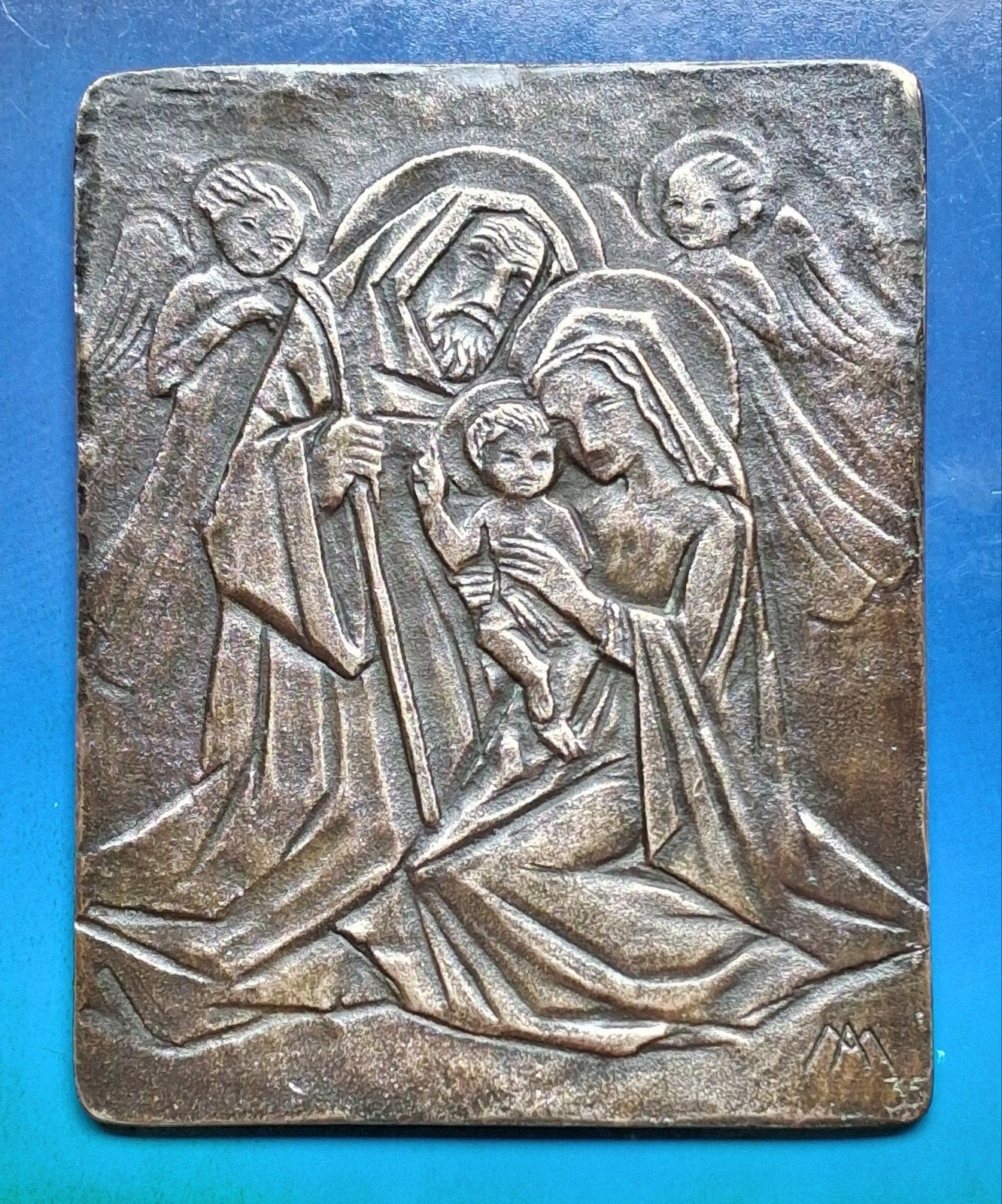 Mari Andriessen (1897-1979), Geb.van Jesus. '35. *Zie tekst, Antiek en Kunst, Ophalen, Brons