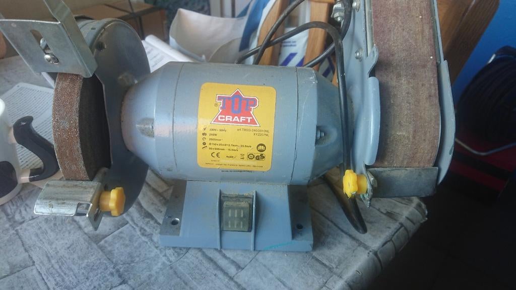 Topcraft werkbankslijpmachine, Ophalen of Verzenden, Minder dan 700 watt, Werkbankslijpmachine