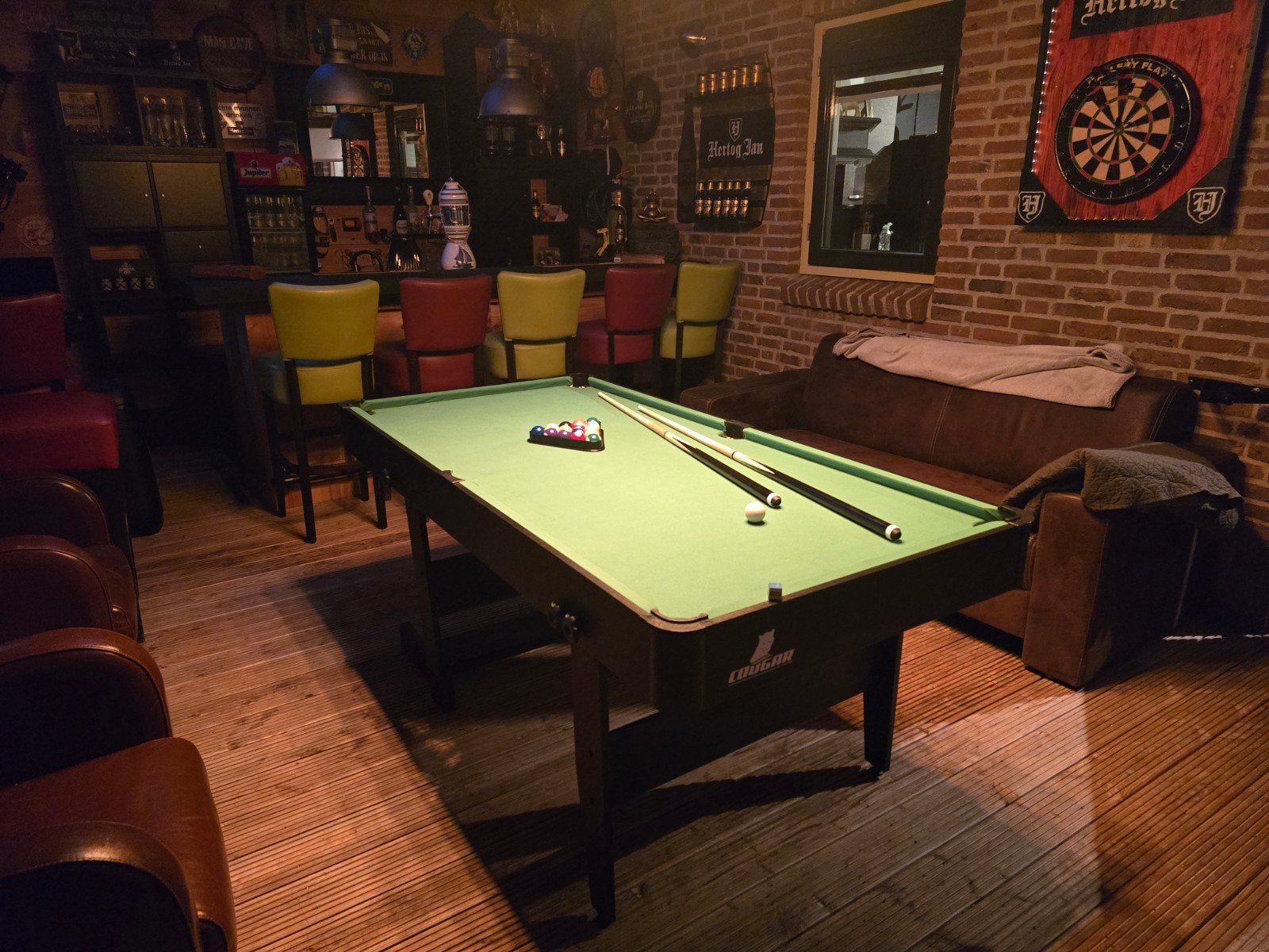 Cougar Pooltafel inklapbaar - Compact en compleet, Ophalen, Nieuw, Pooltafel