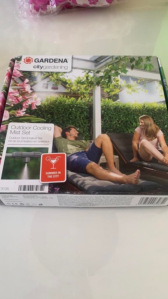 NIEUW! Gardena outdoor cooling mist set citygardening, Ophalen of Verzenden, Nieuw, Nevelsproeier