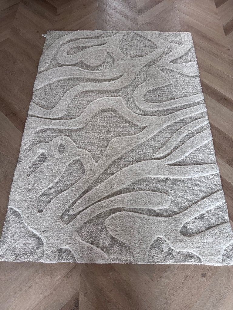 Vloerkleed te koop, Ophalen, Japandi, 100 tot 150 cm, Beige