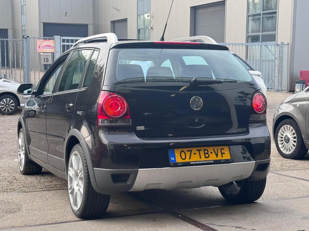 Volkswagen Polo 1.4-16V Cross|PANO|CARPLAY|ELEK.RAMEN|AIRCO|, Auto's, Voorwielaandrijving, Zwart, Zwart, Origineel Nederlands