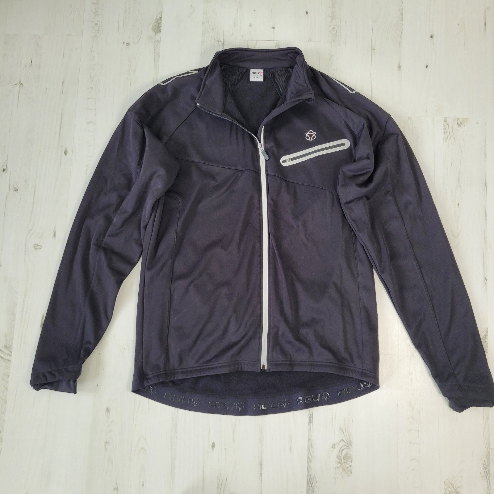 AGU fietsjas met rits maat XXL zwart, Ophalen of Verzenden, Zo goed als nieuw, Bovenkleding, AGU