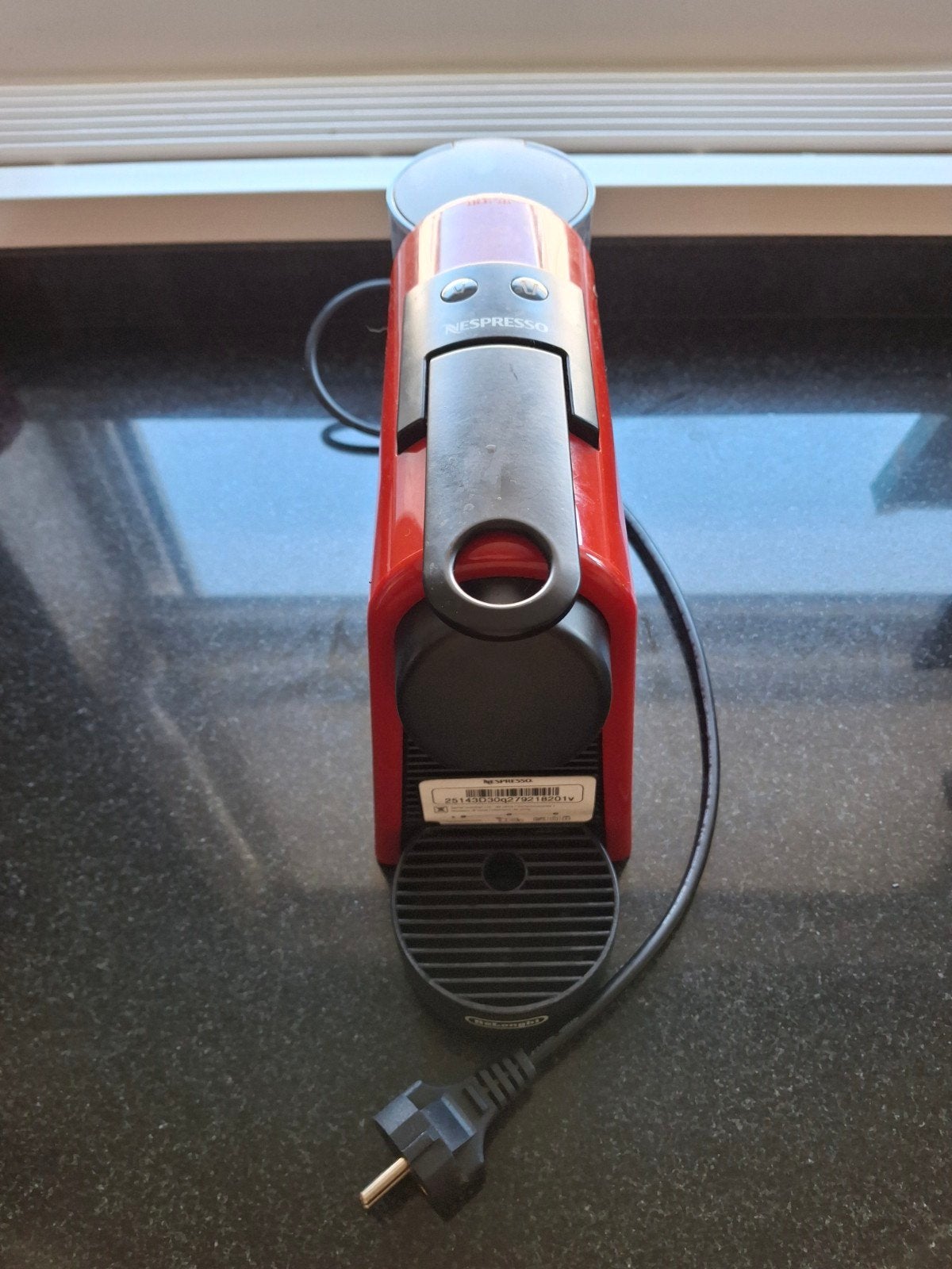 Gratis Nespresso Essenza Mini De'Longhi - Rood, Ophalen, Espresso apparaat, 1 kopje, Niet werkend