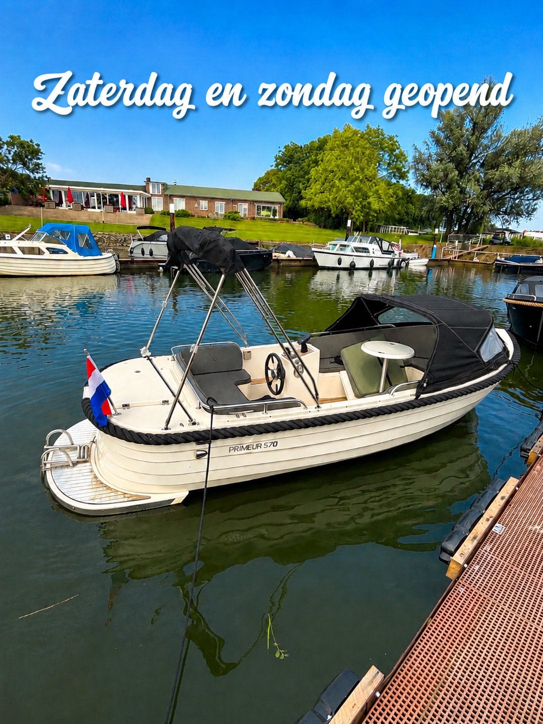 Primeur 570 tender yamaha 20pk luxe opties €15.950,- koopje