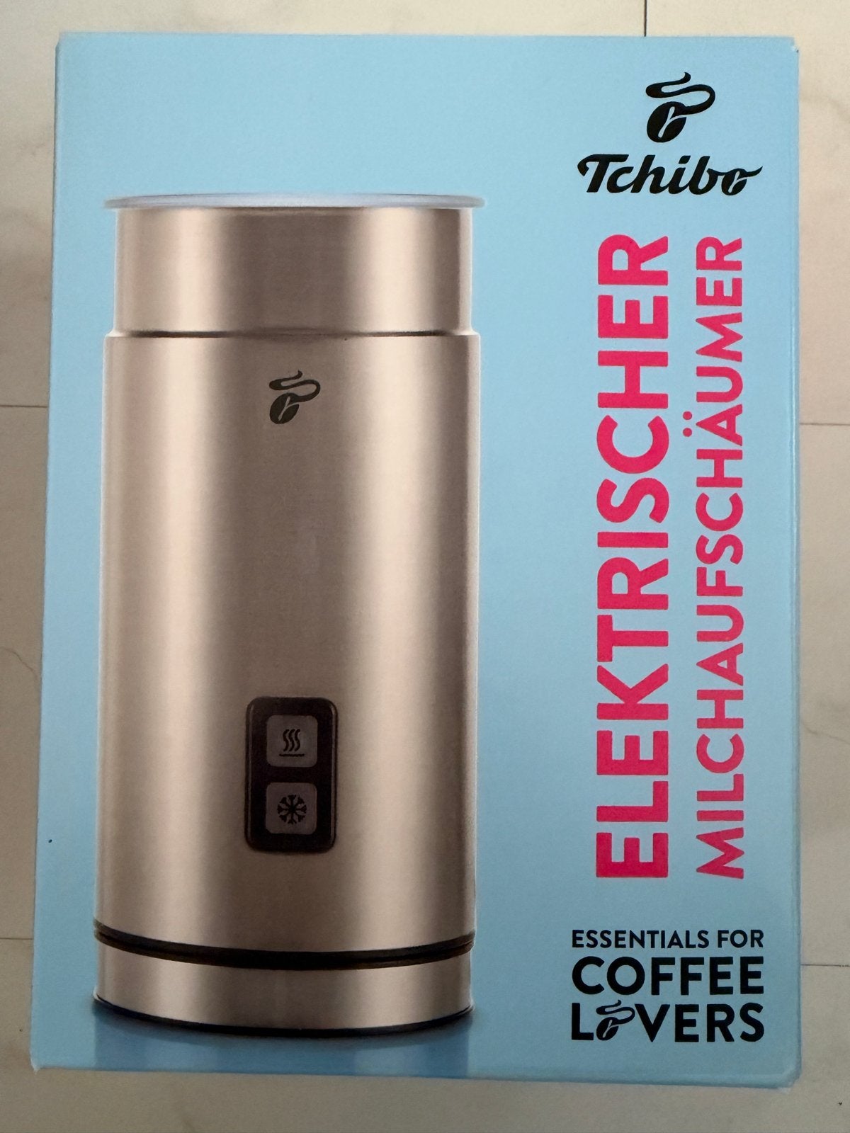 Tchibo Elektrische Melkopschuimer - Zilverkleurig, Overige modellen, Overige typen, Nieuw, Ophalen of Verzenden