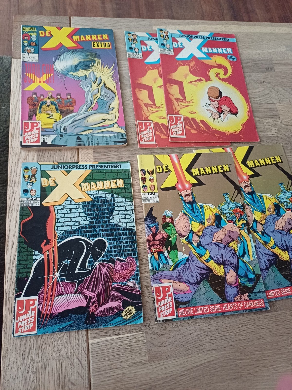 Vintage Marvel Comics - De X-Mannen (Junior Press), Meerdere comics, Ophalen of Verzenden, Gelezen, Europa