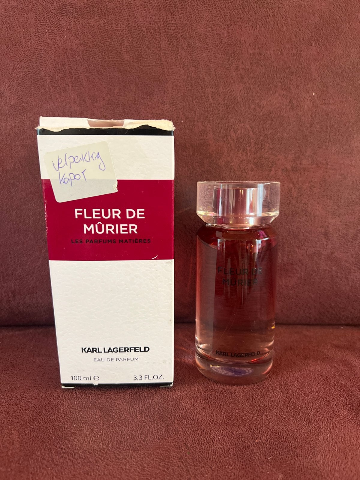 Karl Lagerfeld Fleur de Mûrier Eau de Parfum 100ml, Ophalen of Verzenden, Zo goed als nieuw