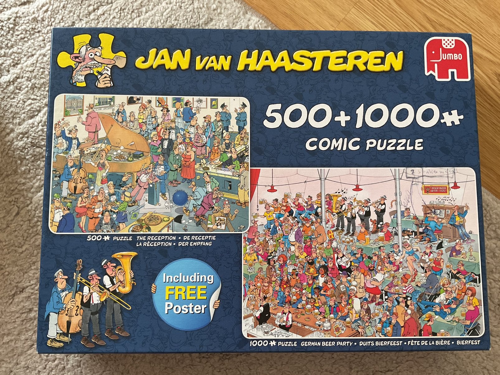 Jan v haasteren puzzel, Ophalen, 500 t/m 1500 stukjes, Zo goed als nieuw