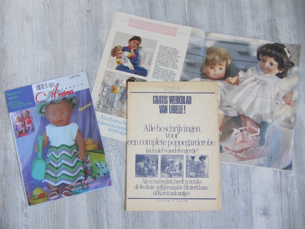 Poppenkleertjes patronen, Ophalen, Gebruikt, Patroon, Andrea
