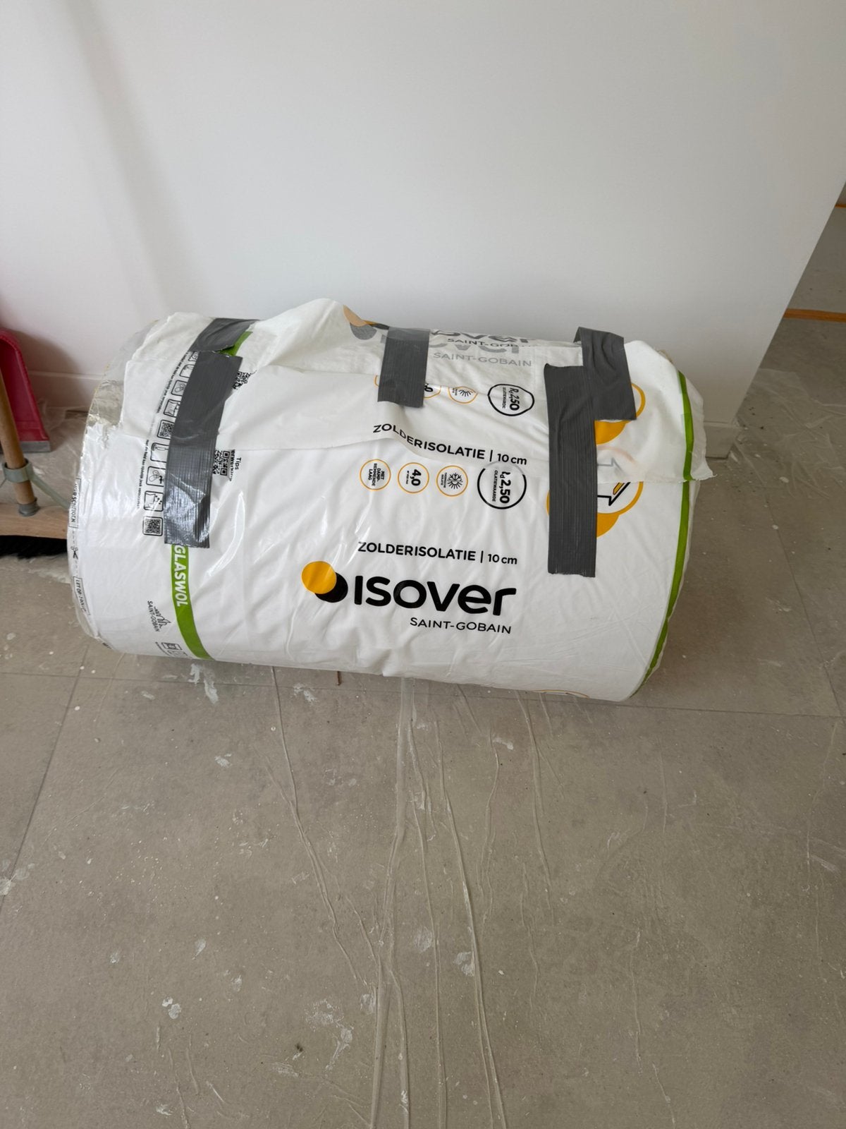 Glaswol rol, Ophalen, Zo goed als nieuw, Glaswol, Minder dan 5 m²