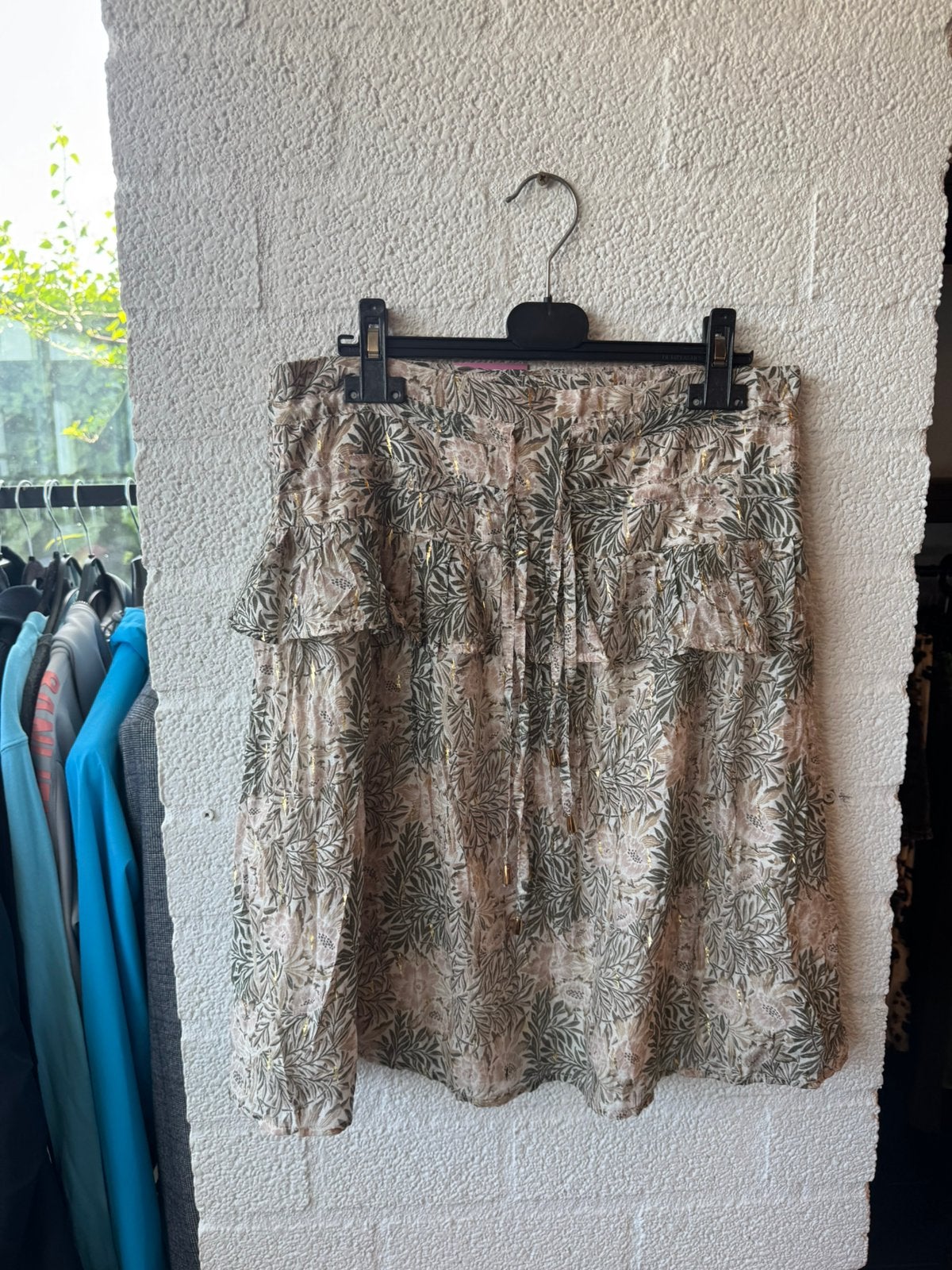 Sofie schnoor midi rok maat L bloemen, Ophalen of Verzenden, Zo goed als nieuw, Maat 38/40 (M), Onder de knie