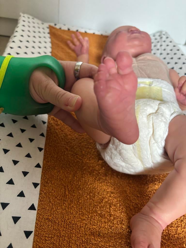 Reborn babypop met certificaat - Zo goed als nieuw, Ophalen of Verzenden, Zo goed als nieuw, Jongetje of Meisje