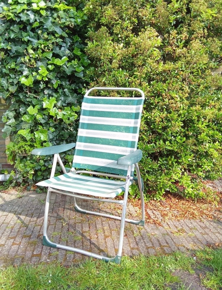 Comfortabele inklapbare regisseursstoel - aluminium/textilee, Ophalen of Verzenden, Zo goed als nieuw, Campingstoel