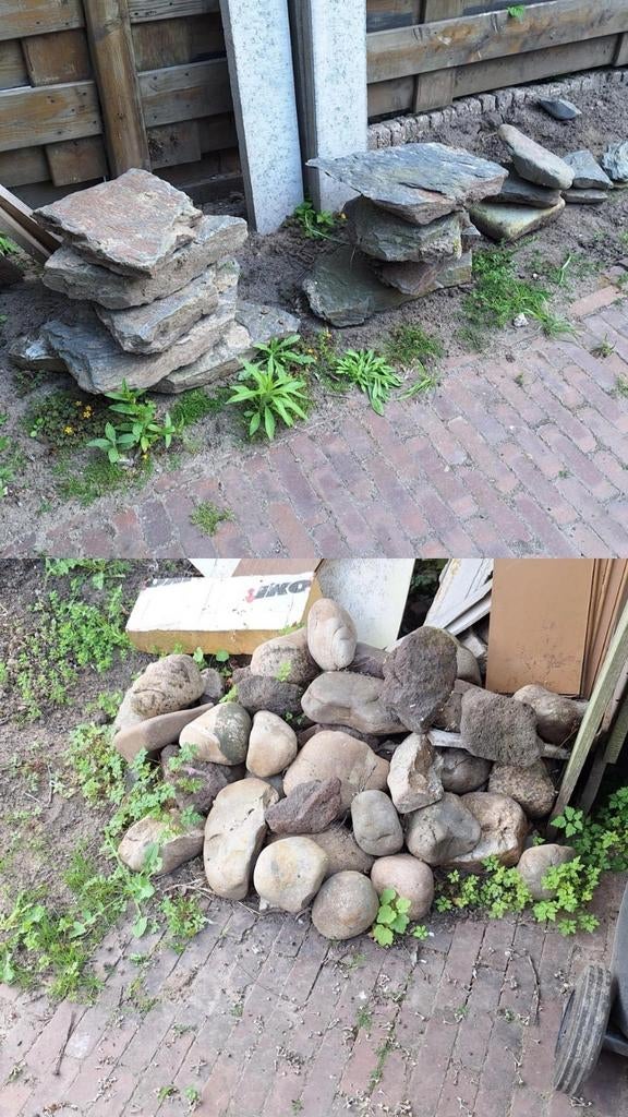 Diverse stenen en keien voor tuin, Tuin en Terras, Grind, Keien en Split, Ophalen, Overige materialen, Gebruikt, Kei