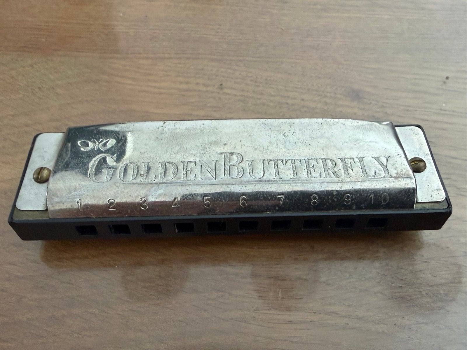 Golden Butterfly Mondharmonica - Gebruikt, Muziek en Instrumenten, Ophalen of Verzenden, Gebruikt, Diatonisch, Overige typen