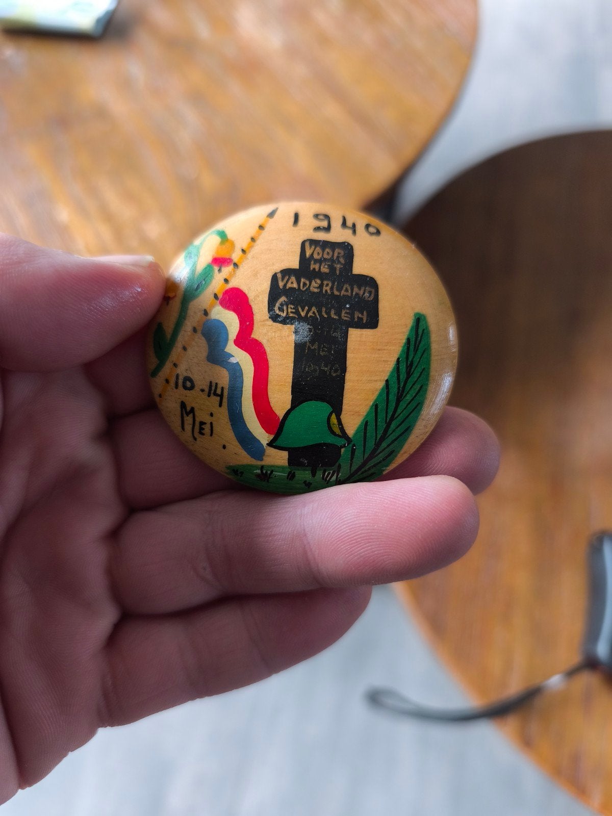 Broche button Bevrijding Nederland WOII - 10-14 Mei 1940, Ophalen of Verzenden