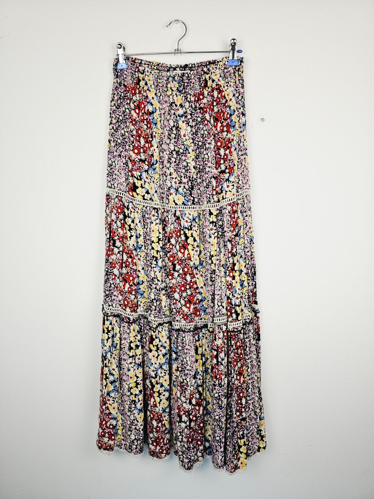 Urban Outfitters Maxi Rok met Bloemenprint - Maat S-P, Kleding | Dames, Meerkleurig, Ophalen of Verzenden, Zo goed als nieuw, Urban Outfitters