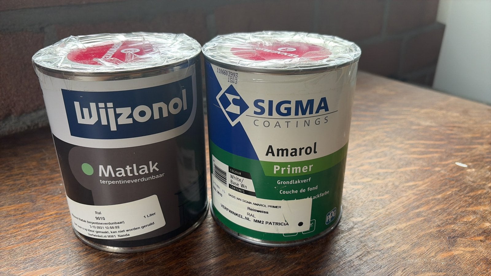 Sigma Amarol Primer & Wyzonol Matlak 1L Nieuw Geseald, Ophalen of Verzenden, Nieuw, Wit