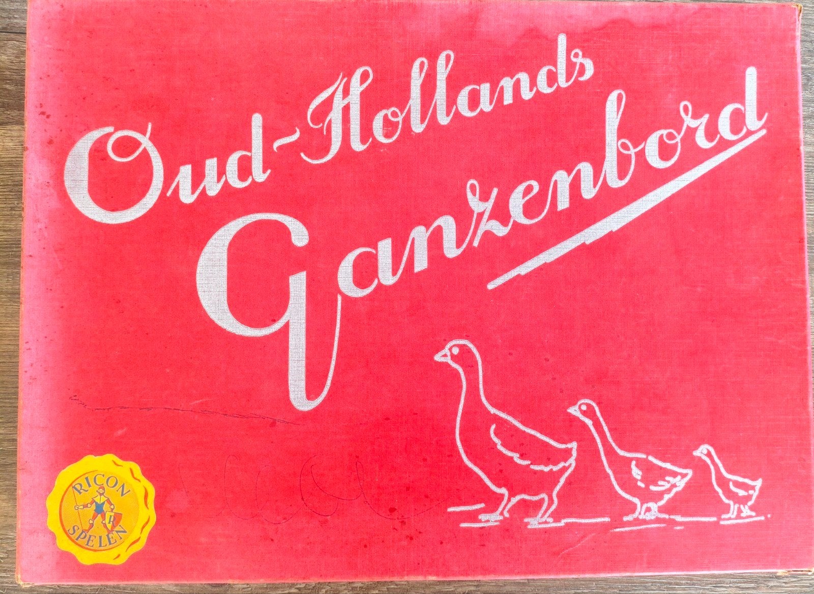 Oud-Hollands Ganzenbord, Hobby en Vrije tijd, Gezelschapsspellen | Bordspellen, Gebruikt, Vijf spelers of meer, Ophalen of Verzenden