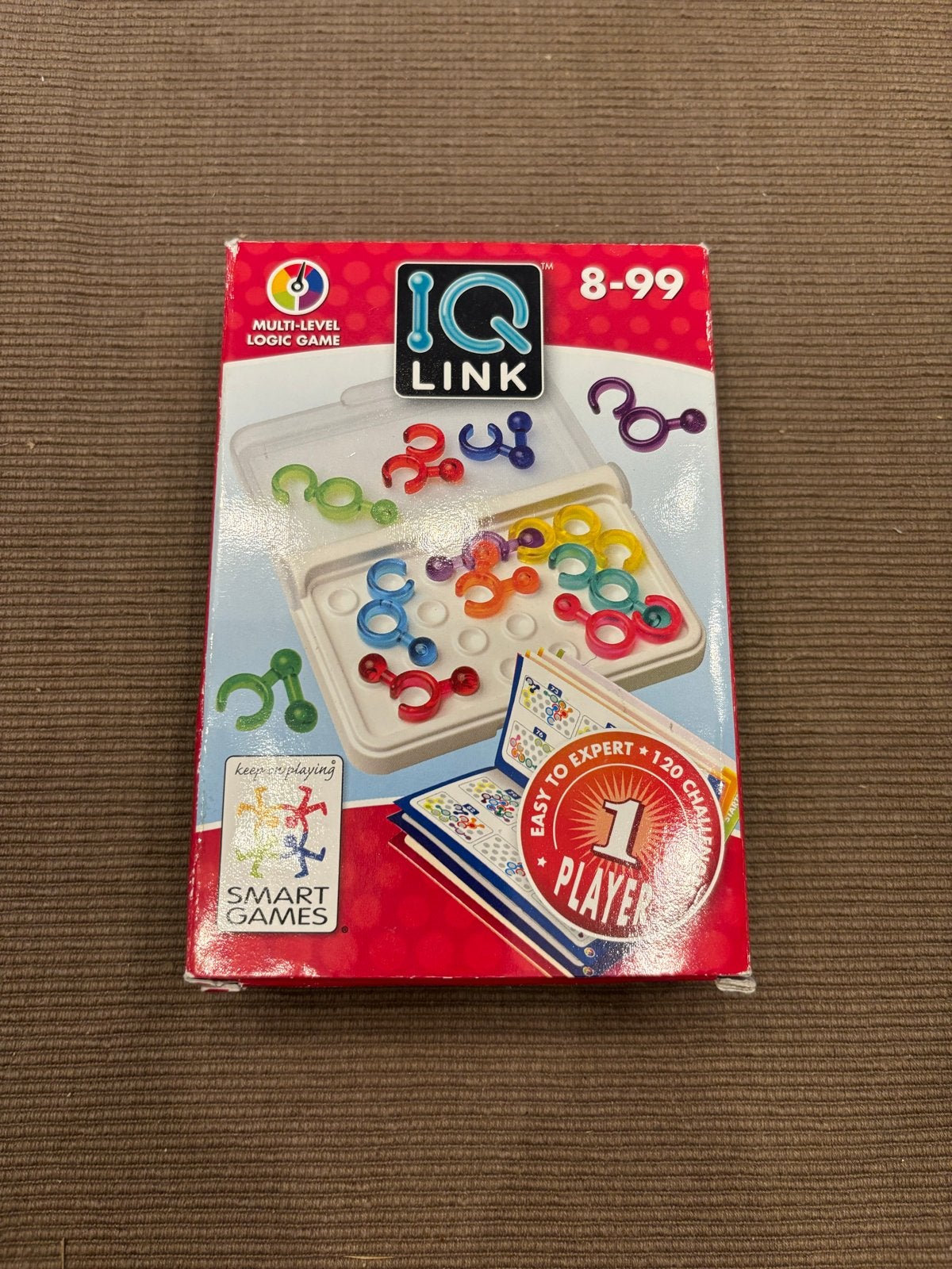 SmartGames IQ Link Puzzelspel - Logica en Strategie, Ophalen of Verzenden, Zo goed als nieuw, Puzzelen