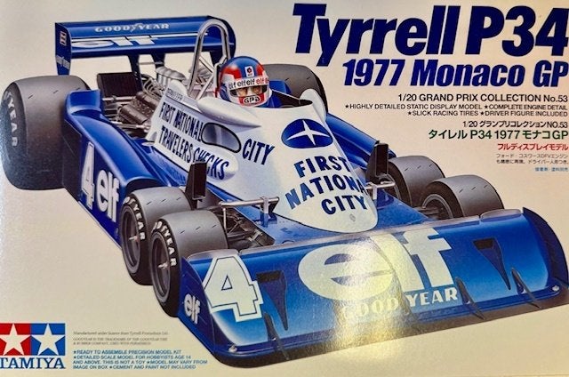 Coelianmodels, Tamiya, 20053, Tyrrell P34 '77, 1/20, € 39,99, Auto, Groter dan 1:32, Nieuw, Ophalen of Verzenden