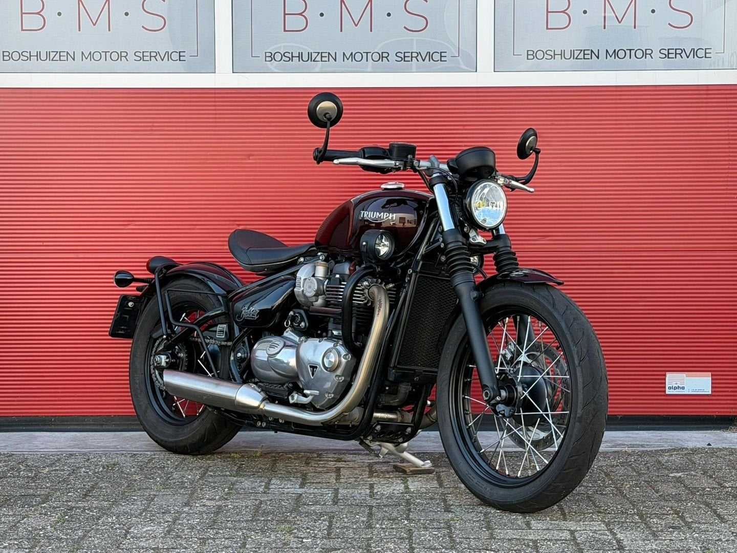 TRIUMPH BONNEVILLE BOBBER (bj 2017), 2 cilinders, Bedrijf, Onbekend, Meer dan 35 kW