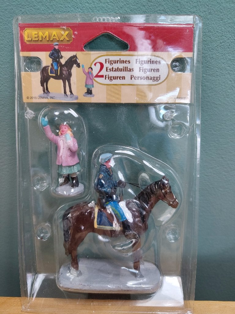 Lemax Mounted Policeman, set van 2 #52317, Ophalen of Verzenden, Nieuw