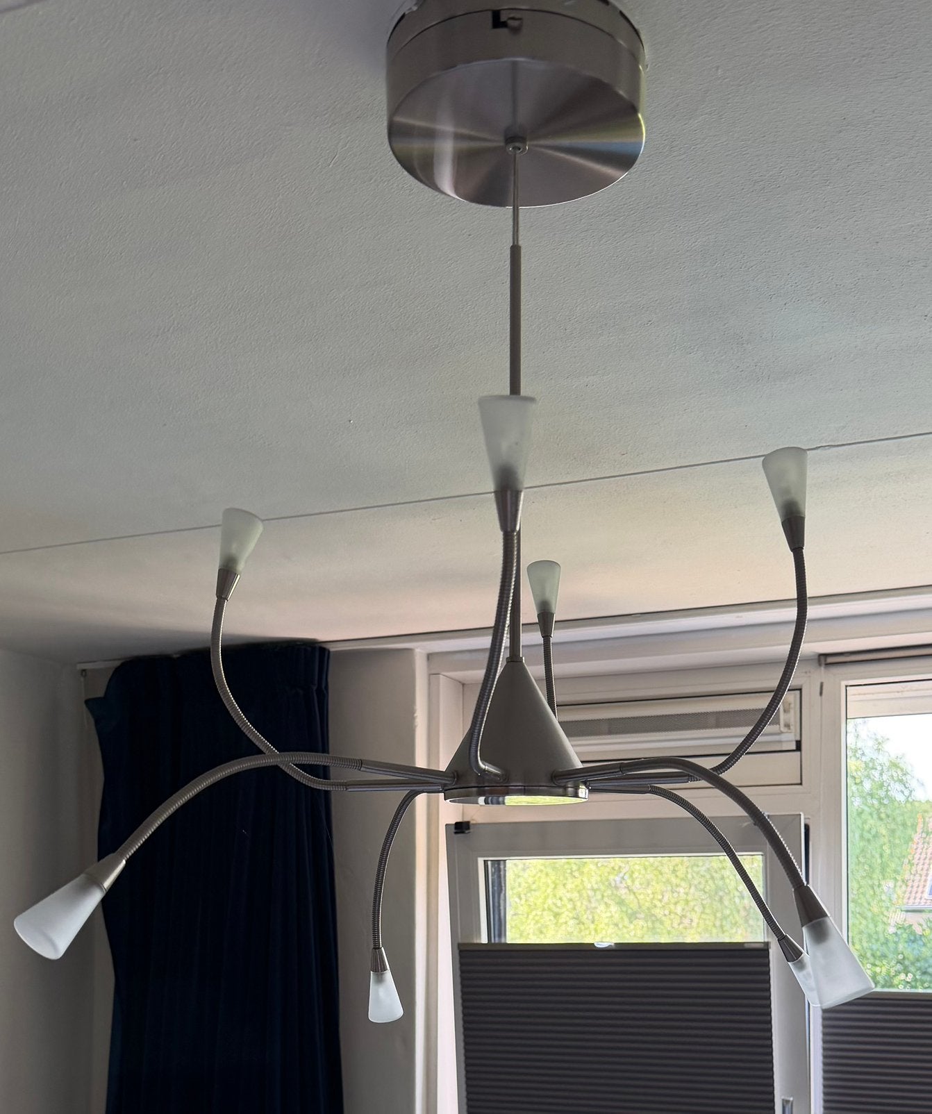 Ikea horby hanglamp, Ophalen, Zilver, Verstelbaar, Hanglamp
