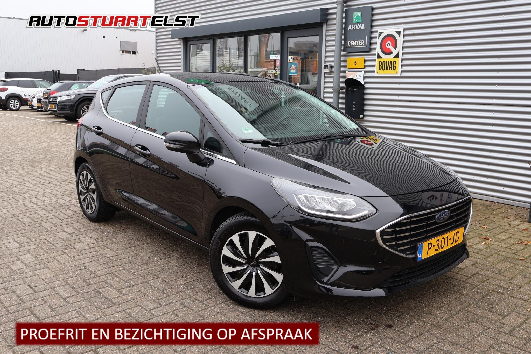 Ford Fiesta 1.0 Hybrid Titanium 1e Eigenaar | Volledig Onder, Auto's, Gebruikt, Zwart, Origineel Nederlands, Bedrijf