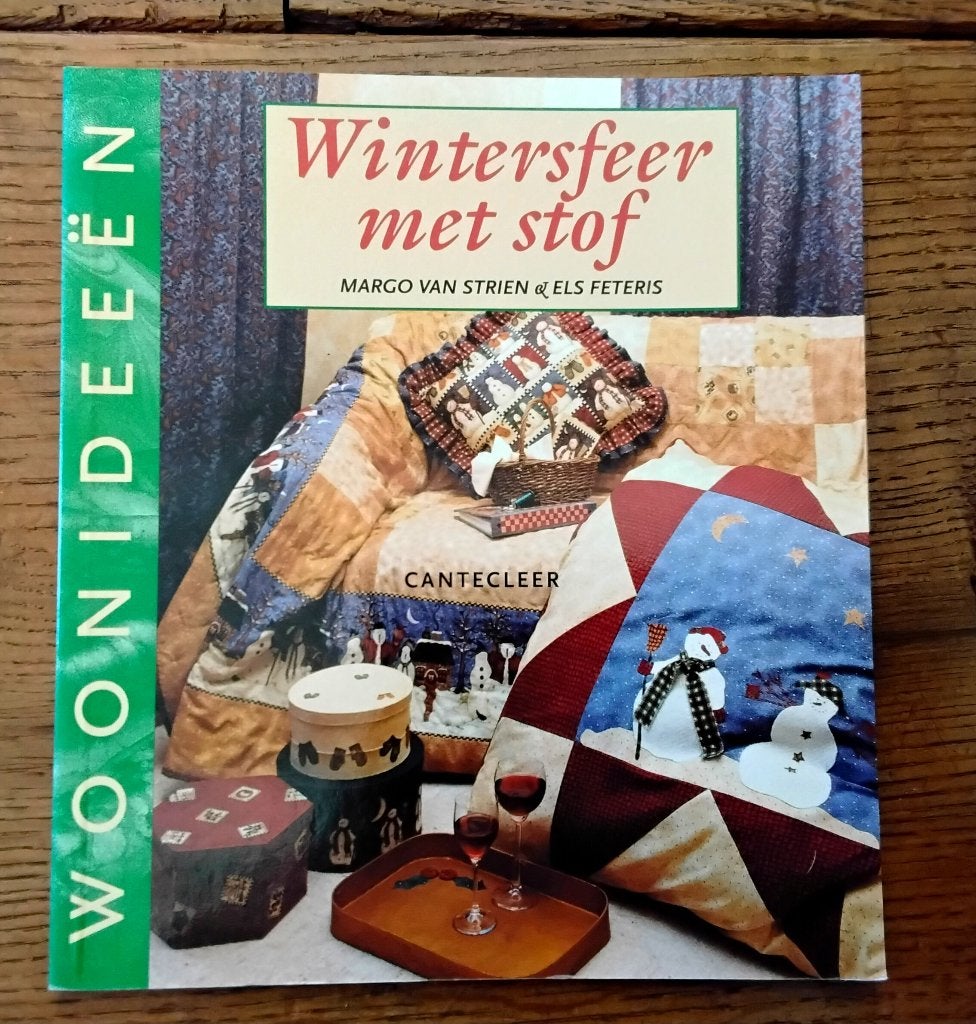 Wintersfeer met stof - woonideeën uit de reeks: woonideeën, Boeken, Ophalen of Verzenden, Zo goed als nieuw, Borduren en Naaien