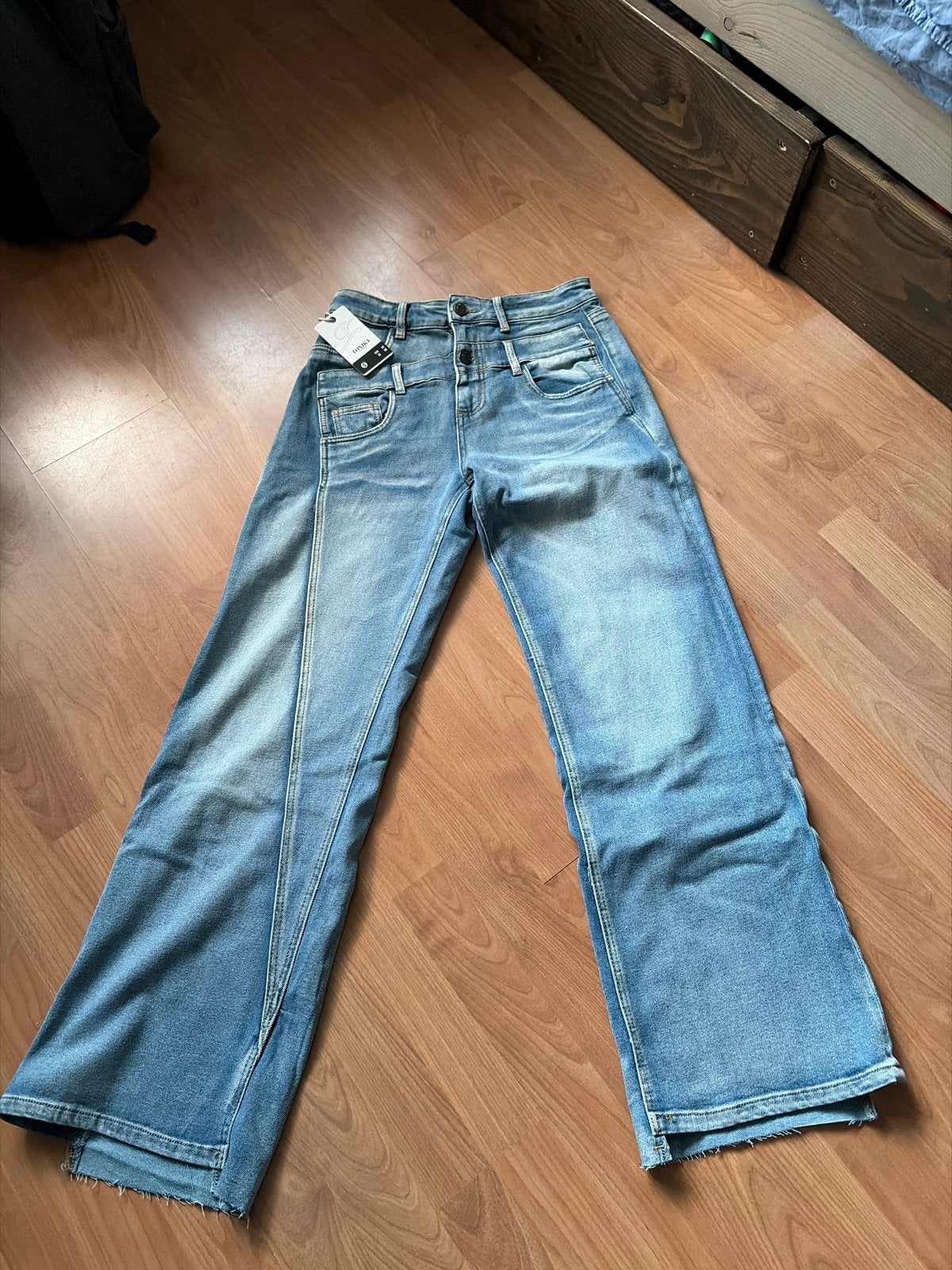 Nieuwe Toxik3 High Waist Wide Leg Jeans - Maat 36/S, Ophalen of Verzenden, Nieuw, Blauw, W28 - W29 (confectie 36)