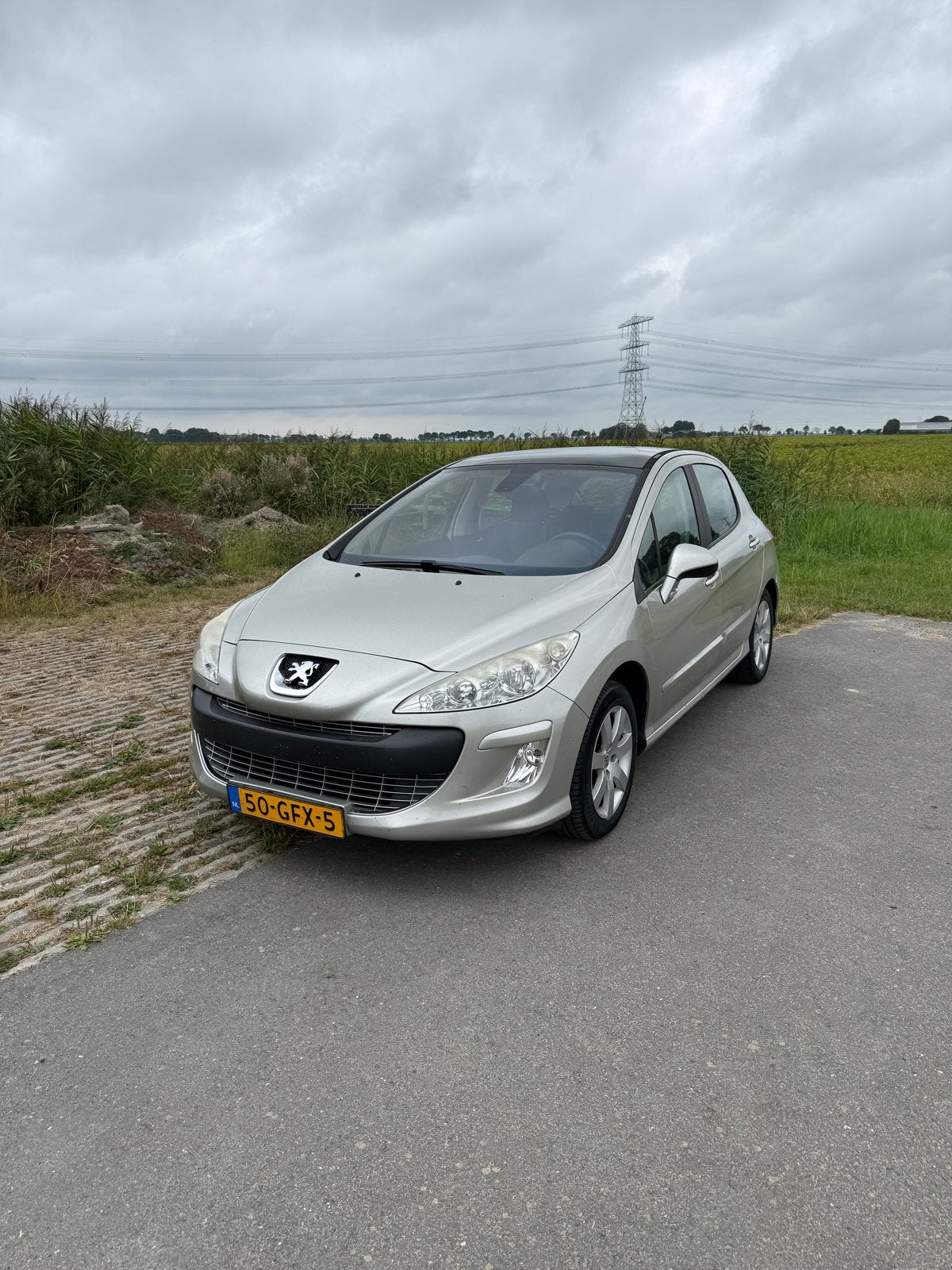 Peugeot 308 1.6 VTI 16V 5-DRS 2008 Grijs 2de eigenaar, Voorwielaandrijving, 4 cilinders, 1650 kg, Origineel Nederlands