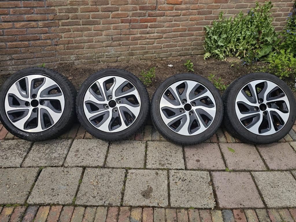 ✅️ 4x108 Citroën / Peugeot velgen met zomerbanden 16 inch, Auto-onderdelen, Ophalen, Gebruikt, 16 inch, Banden en Velgen