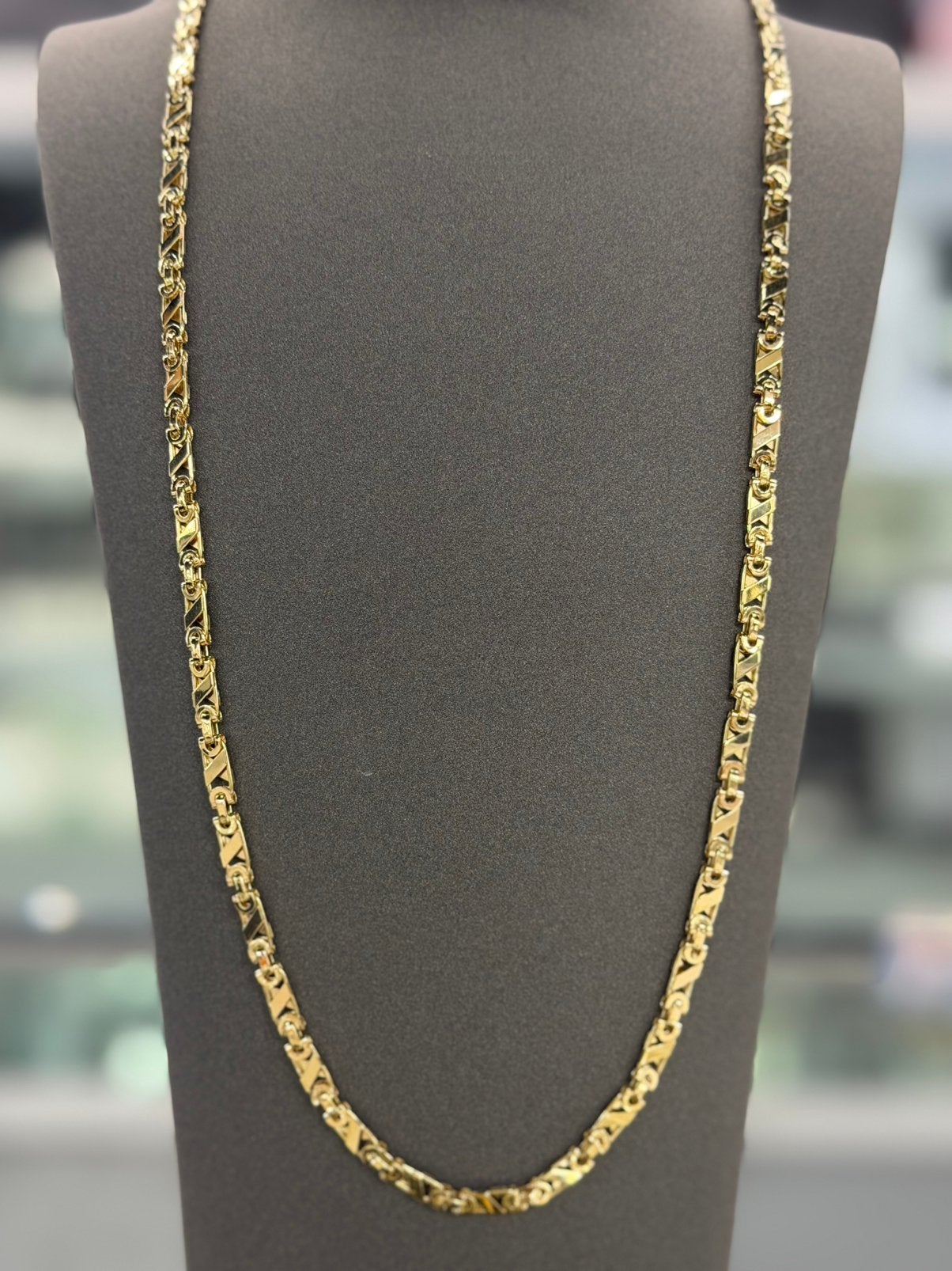 14 Karaat Goud - Ketting - Platte Konings - Nieuw - 27.01Gr, Ophalen of Verzenden, Nieuw, Goud