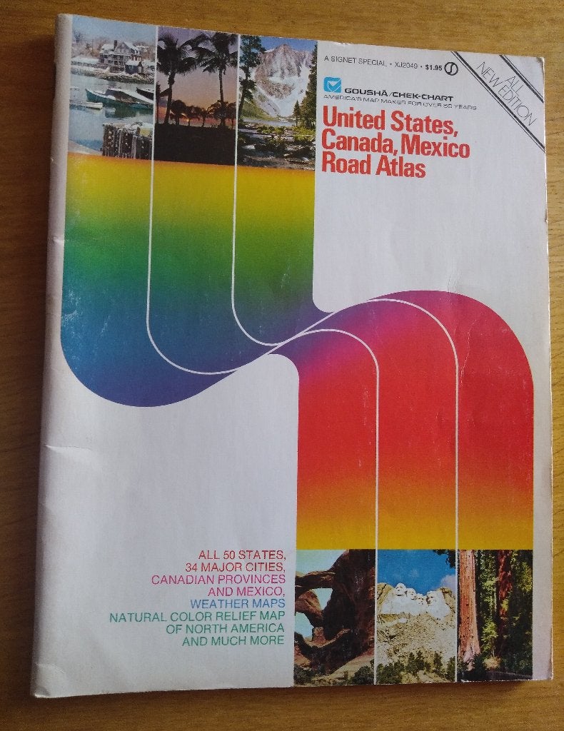 Road Atlas United States- Canada- Mexico Goushã check- chart, Overige gebieden, Overige typen, Ophalen of Verzenden, Zo goed als nieuw