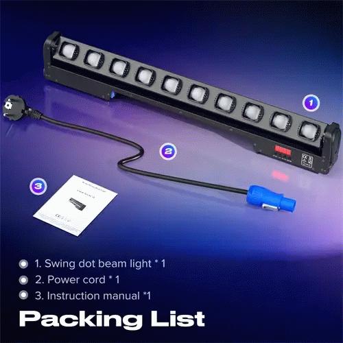 DJLicht 250W Swing Led Bar Disco verlichting DJ Effect, Geluidgestuurd, ., Nieuw, Ophalen of Verzenden
