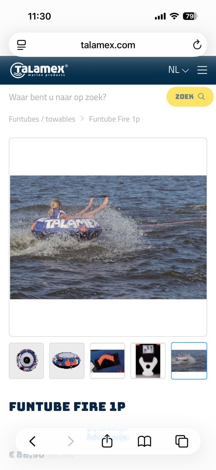 Funtube Talamex, Ophalen of Verzenden, Zo goed als nieuw