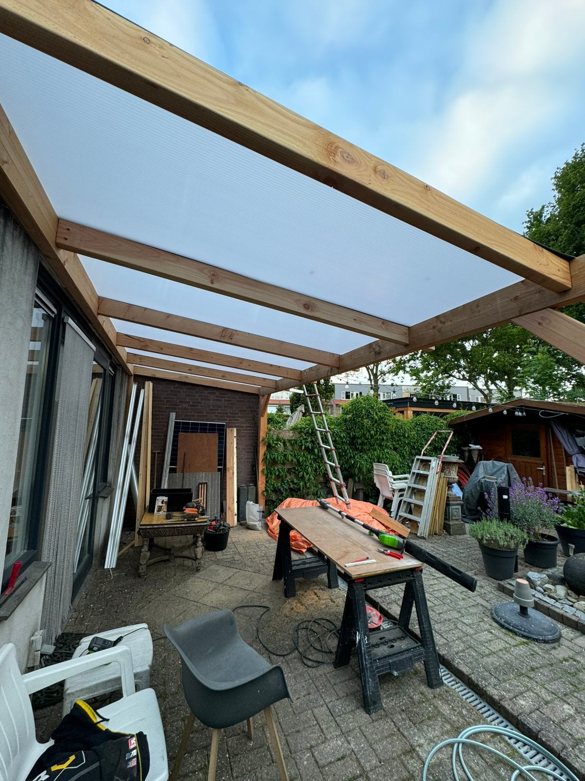 Overkapping op maat Polycarbonaat platen Onderhoud veranda’s, Ophalen, Nieuw, Veranda