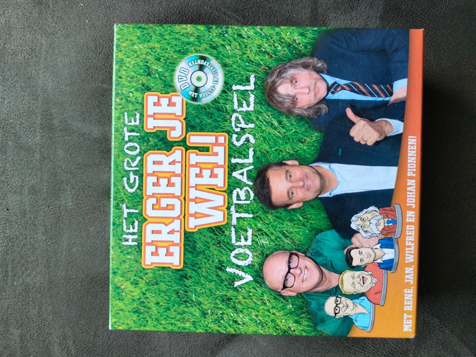 Het Grote Erger Je Wel! Voetbalspel met René, Jan, Wilfred, Hobby en Vrije tijd, Drie of vier spelers, Ophalen of Verzenden, Gebruikt