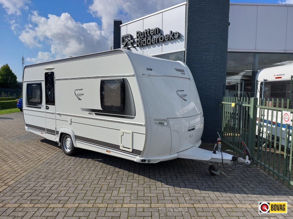 Fendt Saphir 465 SFB (DIRECT LEVERBAAR), Caravans en Kamperen, Rondzit, Bedrijf, Fendt, 5 tot 6 meter