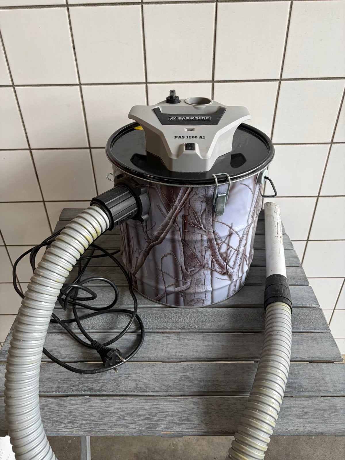 Parkside PAS 1200 A1 aszuiger 1200W – 18 liter, Ophalen of Verzenden, Zo goed als nieuw
