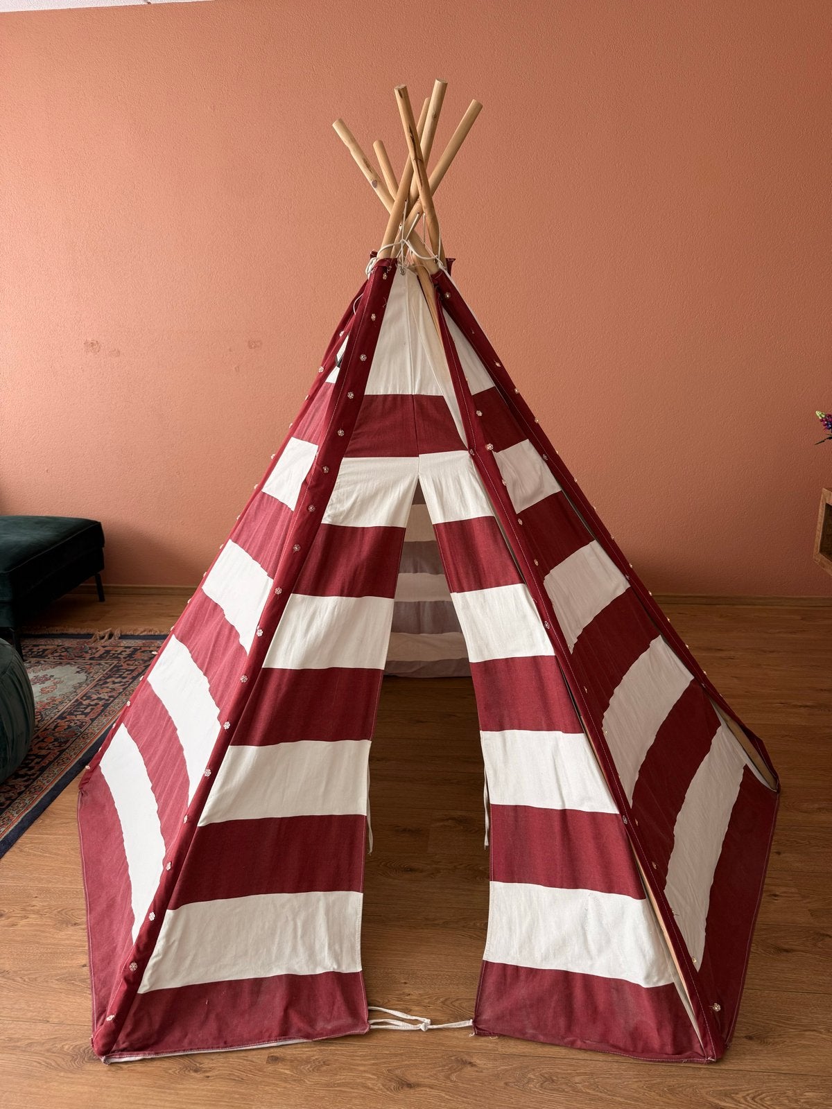 Tipi speeltent, Ophalen, Gebruikt