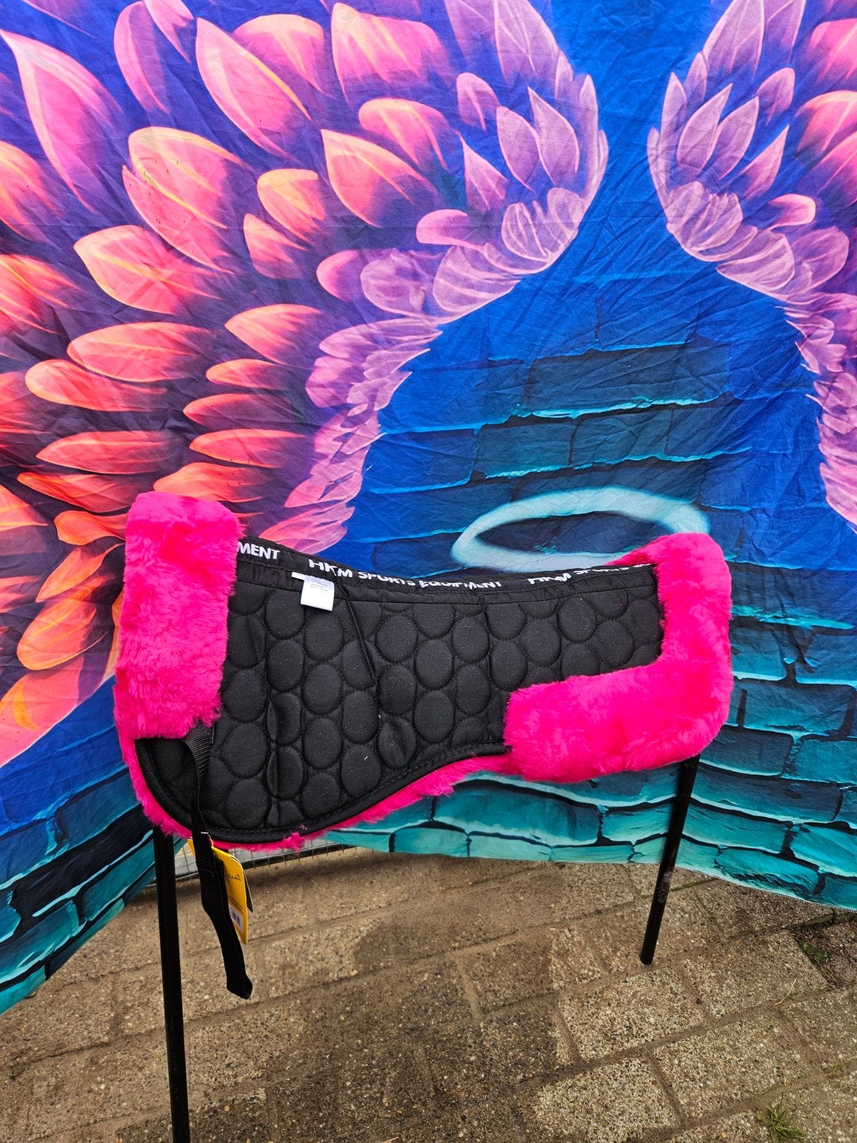 Te koop fel roze zadel onderlegger., Ophalen of Verzenden, Nieuw