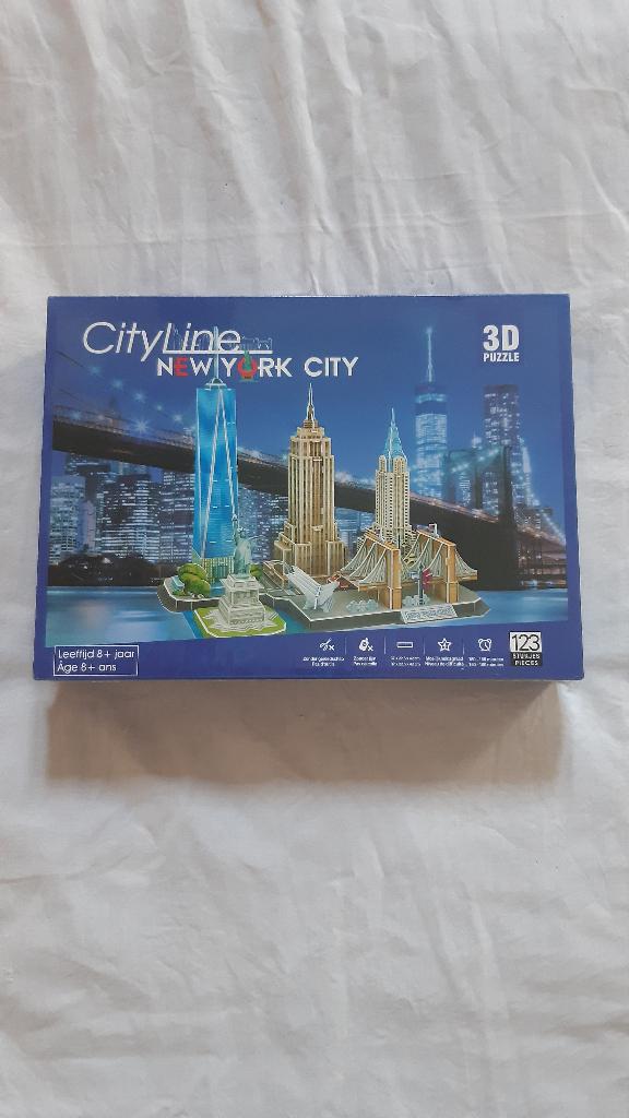 3D puzzle New York City, Ophalen of Verzenden, Minder dan 500 stukjes, Nieuw, Rubik's of 3D-puzzel