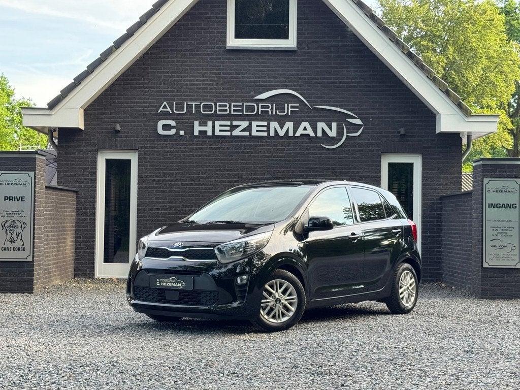 Kia Picanto 1.0 DynamicPlusLine 1e eig Stoel Stuur Verw Navi, Stof, Gebruikt, Zwart, Origineel Nederlands