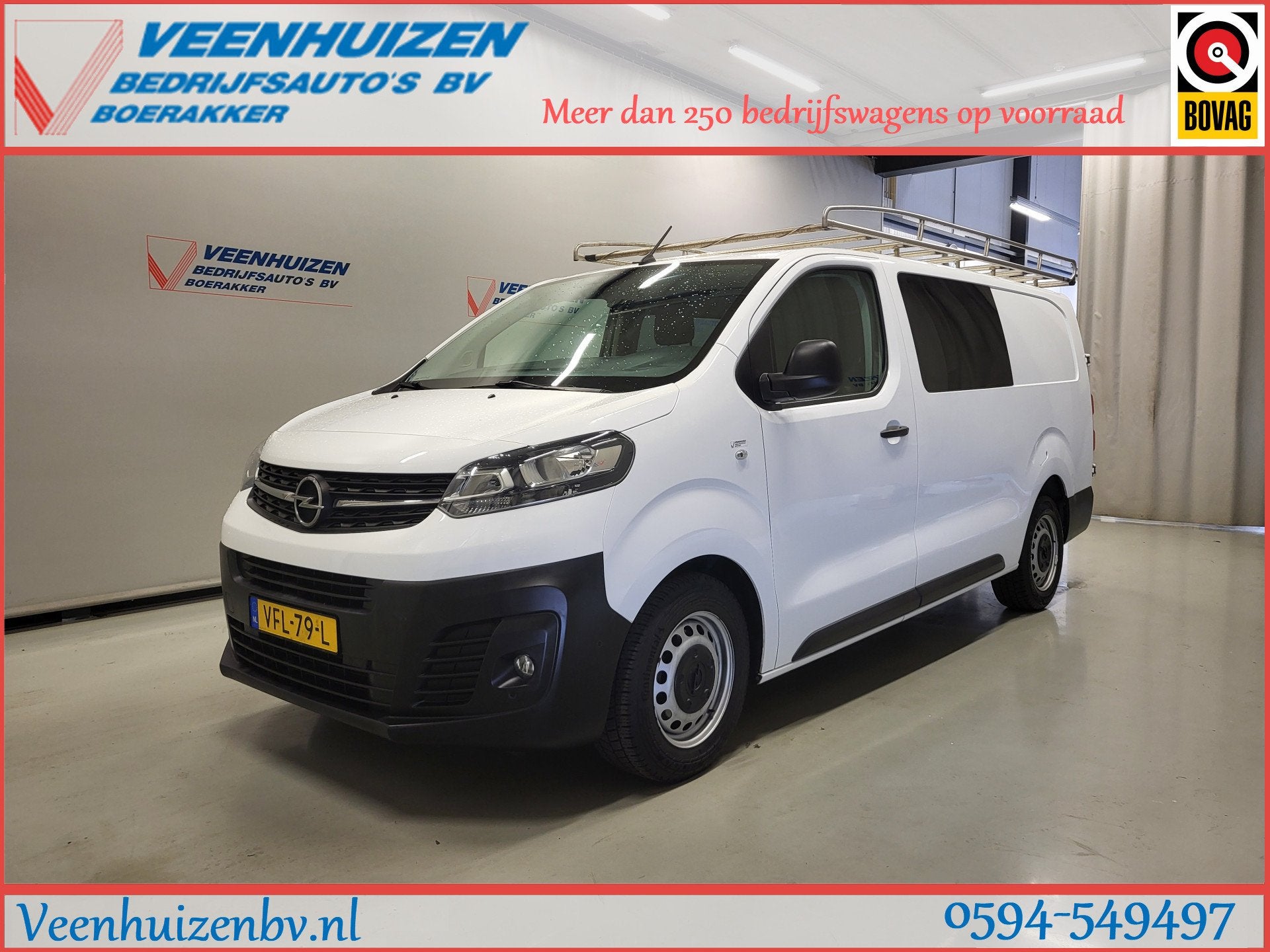 Opel Vivaro 2.0CDTI L3/H1 Dubbele Cabine Euro 6! (bj 2020), Voorwielaandrijving, Gebruikt, Euro 6, 4 cilinders