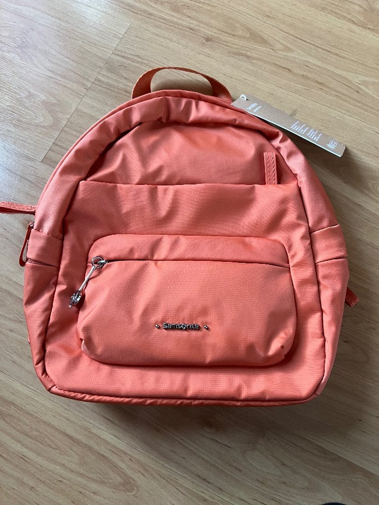 Samsonite oranje rugzak S met gratis verzending, Overige merken, Verzenden, 25 tot 40 cm, Nieuw