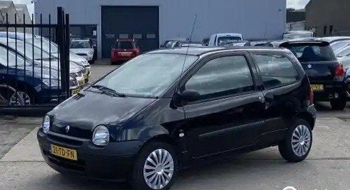 Renault Twingo 1.2 55KW Auth E3 2006 Zwart, Bluetooth!, Auto's, Voorwielaandrijving, 4 cilinders, 4 stoelen, Zwart